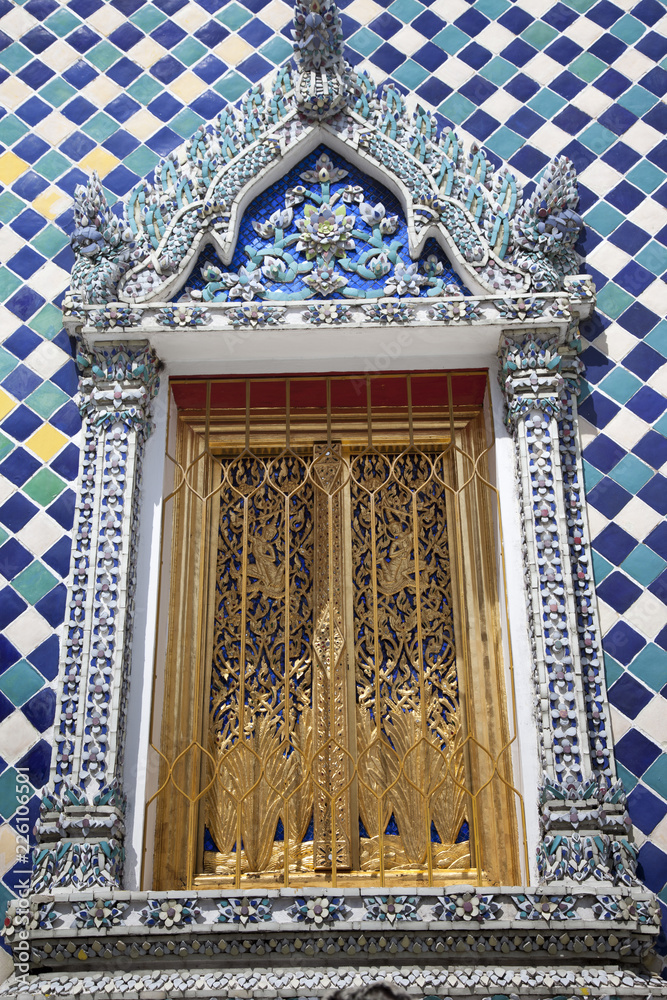 Goldenes Fenster Königspalast Bangkok