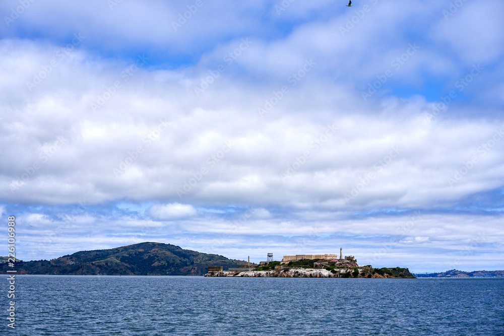 View of the Alcatraz Prison, San Francisco, California, USA