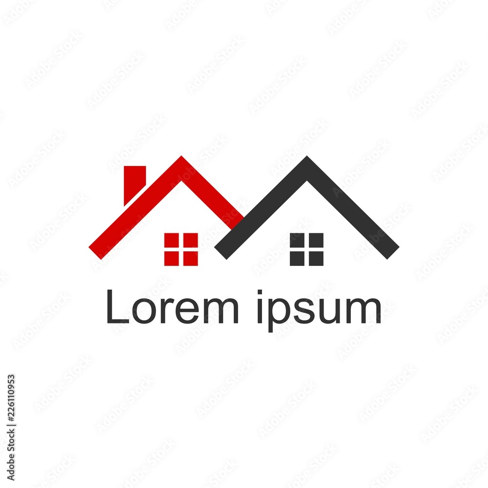 Home Logo Template.The symbol of the company for the construction repair and maintenance of the house. Vector illustration. Home Logo Template.The symbol of the company for the construction repair and maintenance of the house. Vector illustration.
