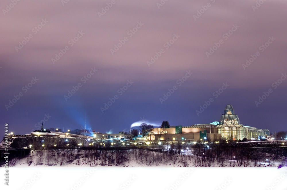 Fototapeta premium Beautiful Winter Scene of the City of Ottawa Ontario Canada
