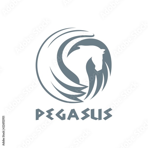 Pegasus logo template