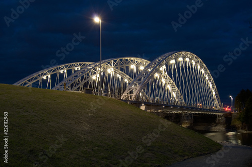 Vimy Memorial Bridge Ottawa Ontario Canada at Night