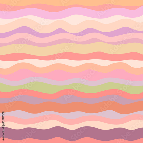 Abstract square wallpaper of the surface. Cute waved background. Hot colors. Pattern with lines and waves. Multicolored texture. Decorative style. Print for flyers, posters, banners and textiles