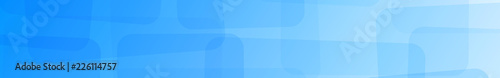 Abstract banner of translucent rectangles with rounded corners in light blue colors
