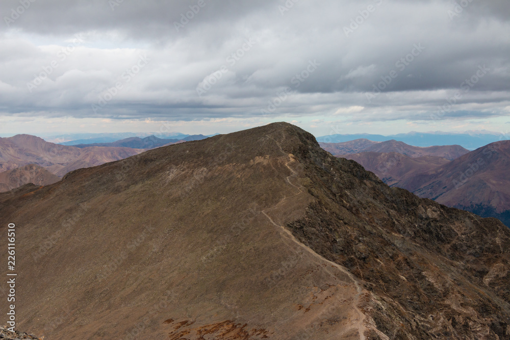Naklejka premium Gray's Mountain Trail Views Colorado 14ers