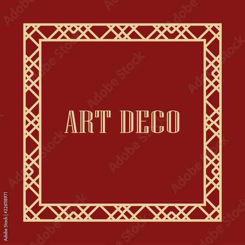 Art Deco frame