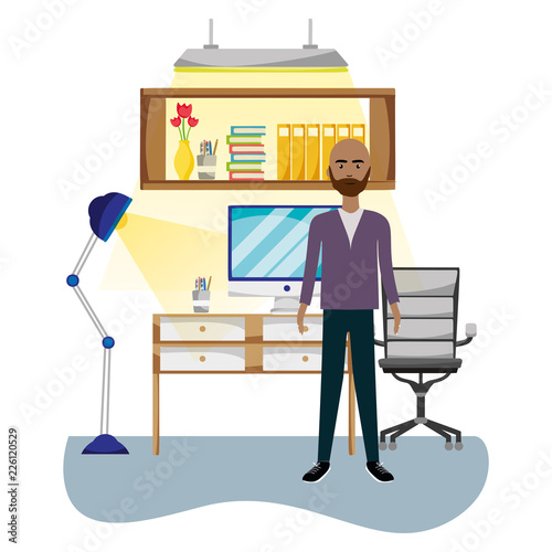 People at office