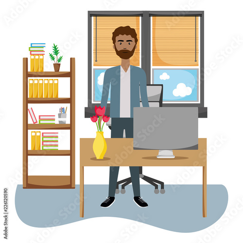 People at office