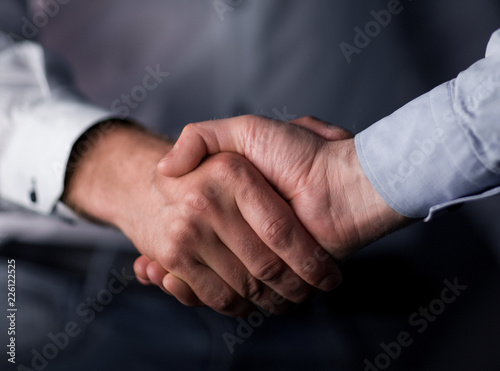 close up.business handshake business partners