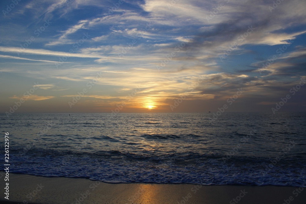 sunset on Florida gulf coast