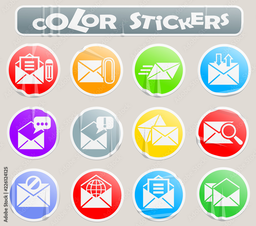 mail color stickers mail color stickers