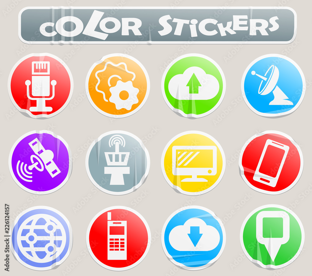 Hi tech color stickers Hi tech color stickers