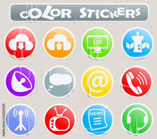 communication color stickers