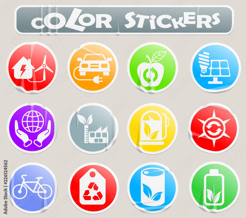 alternative energy color stickers