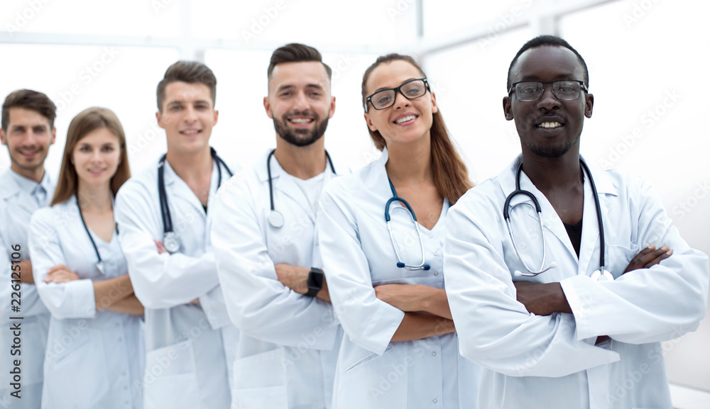 portrait of a multinational group of doctors portrait of a multinational group of doctors