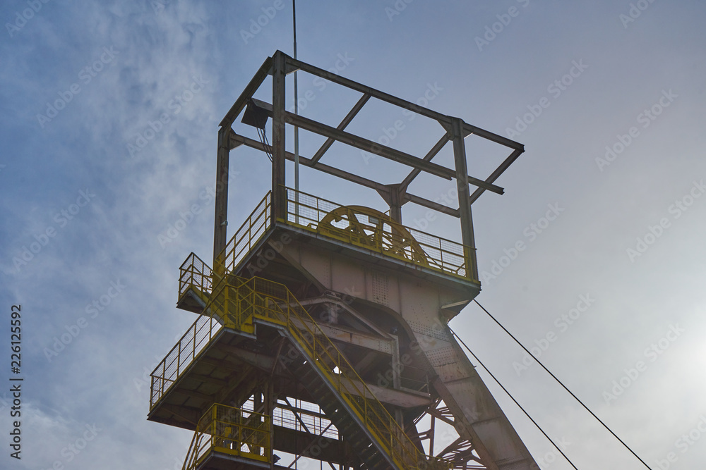 Detail Of An Iron Mine Tower Ferris Wheel Aumetz France Detail Of An Iron Mine Tower Ferris Wheel Aumetz France