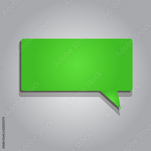 Flat design business Vector Illustration concept copy text for esp Web banners promotional material mock up template. Rectangular shape Solid color Halftone Blank Speech Bubble with Shadow