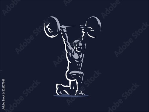Sport. Sporty and athletic man.