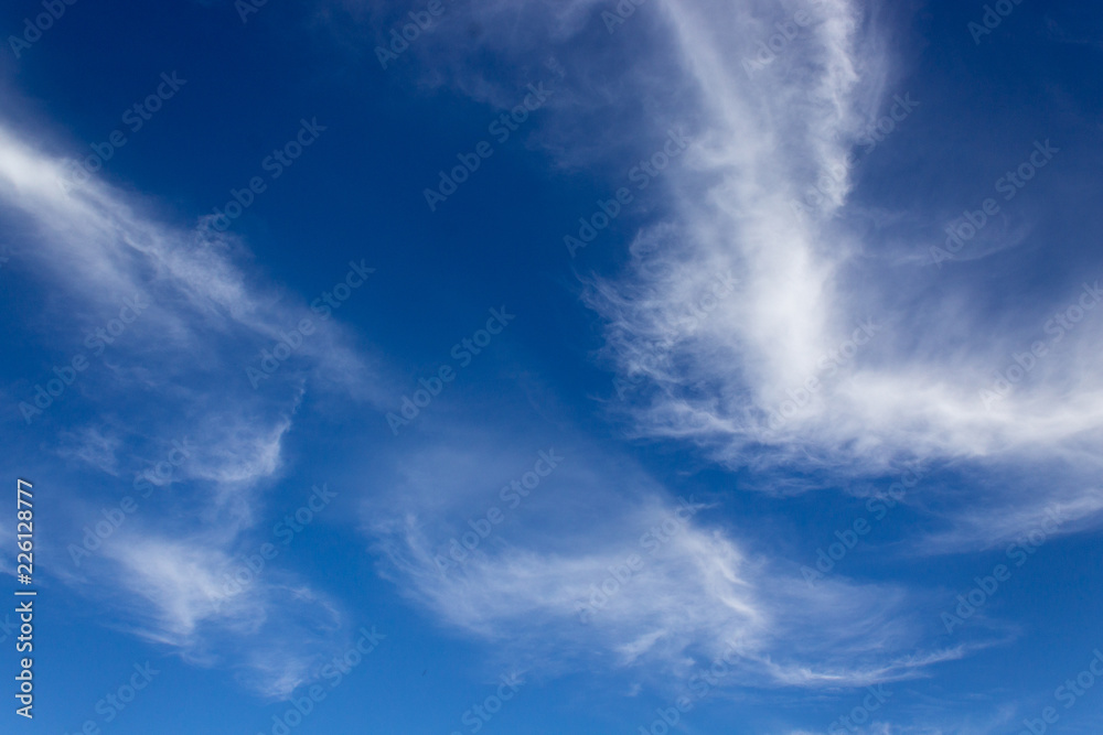 blue sky with white clouds