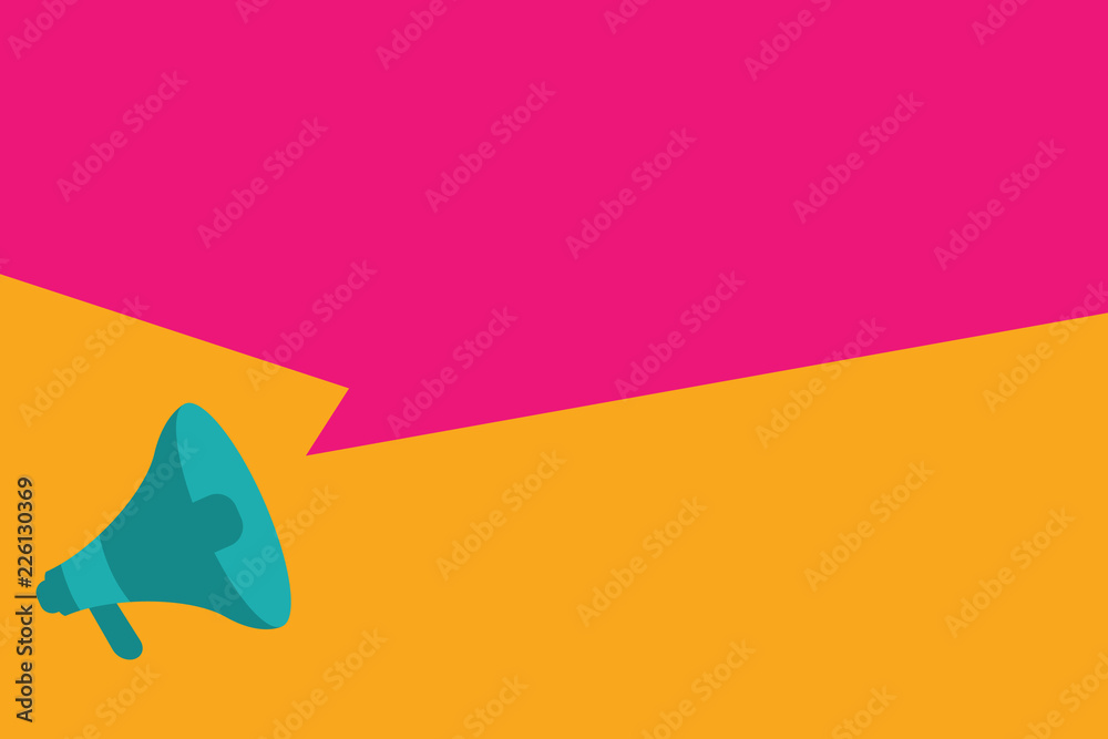 Flat design business Vector Illustration concept Empty copy space modern abstract background Geometric element. Megaphone Loudspeaker Amplify and Blank Geometric shape Half Speech Bubble Flat design business Vector Illustration concept Empty copy space modern abstract background Geometric element. Megaphone Loudspeaker Amplify and Blank Geometric shape Half Speech Bubble