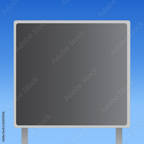 Flat design business Vector Illustration concept template copy space text for Ad website esp isolated 3d isometric. Blank Square shape Billboard Standing with Frame Border Outdoor Display
