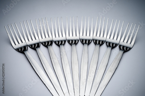 Wallpaper Mural Creative arrangement of kitchen silverware Torontodigital.ca