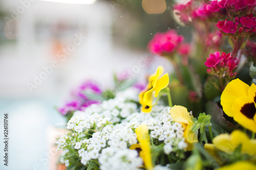 Flower bunch abstract