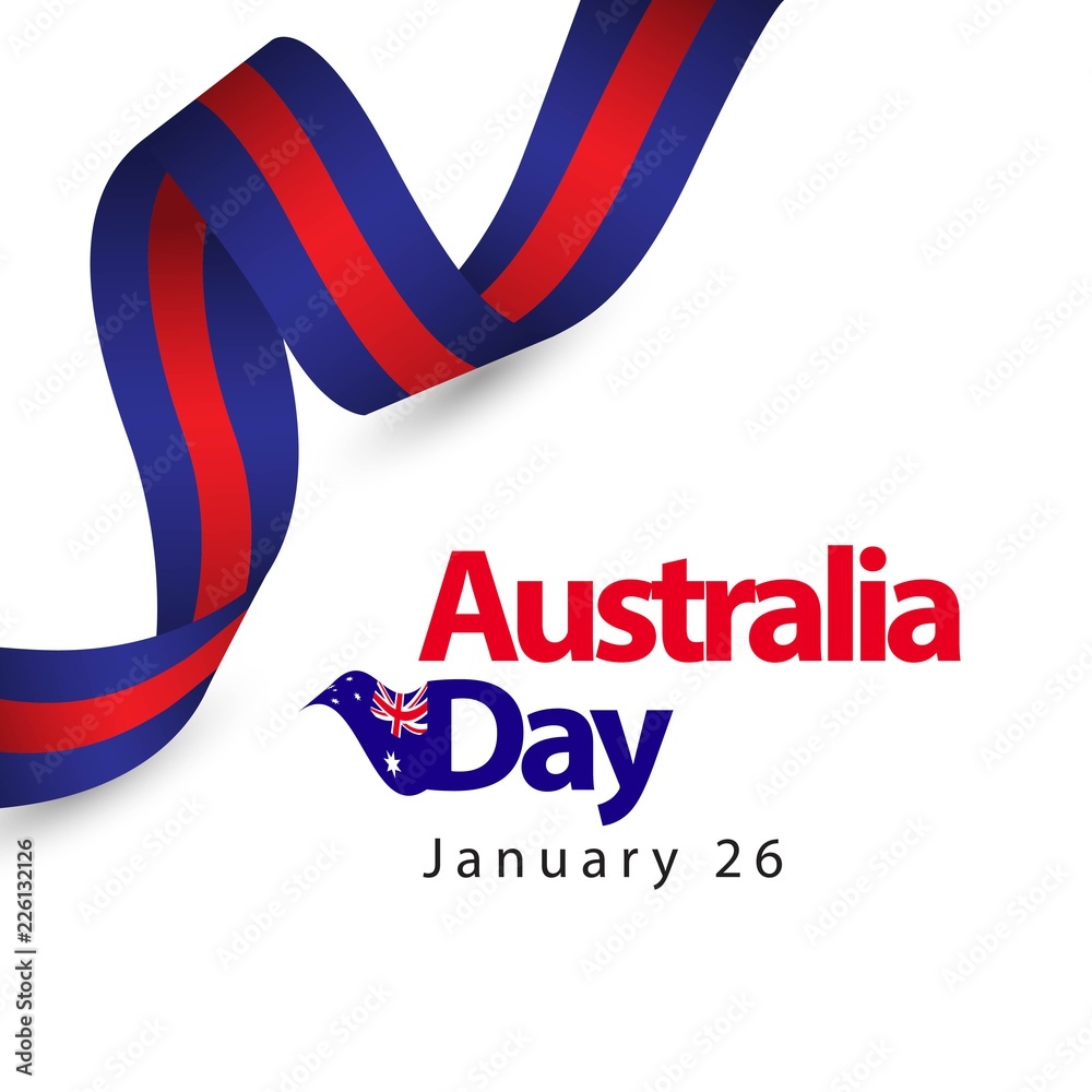 Obraz premium Australia Day Vector Template Design Illustration