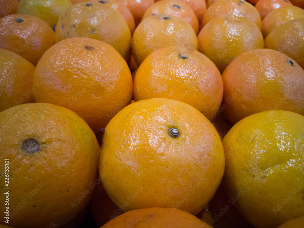 Oranges on market stall.selective focus Oranges on market stall.selective focus