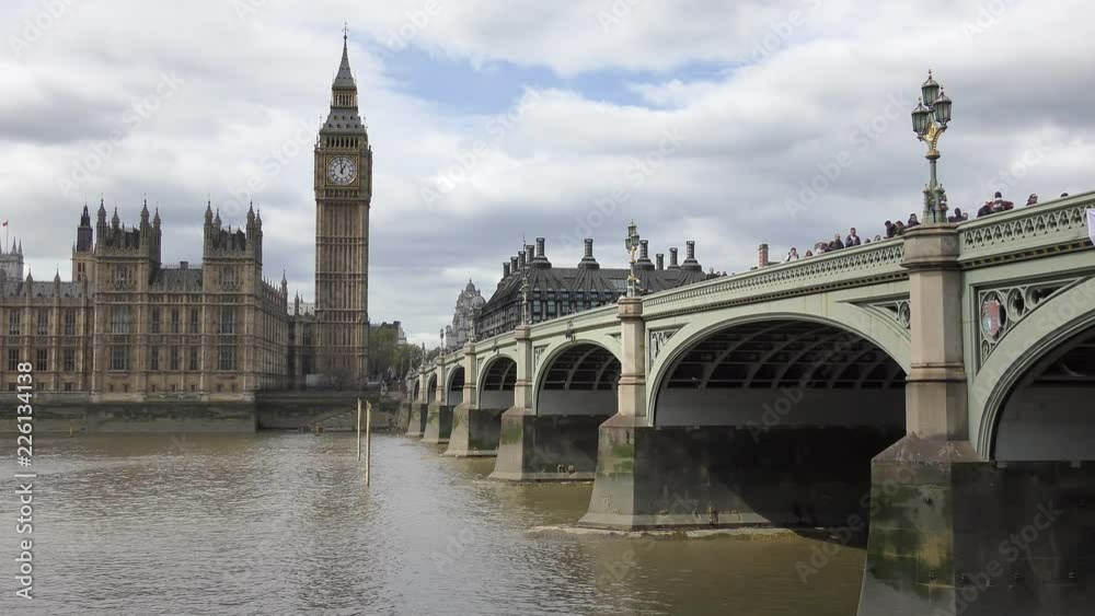 Westminster Bridge and Big Ben Tower. London. Westminster Bridge and Big Ben Tower. London.