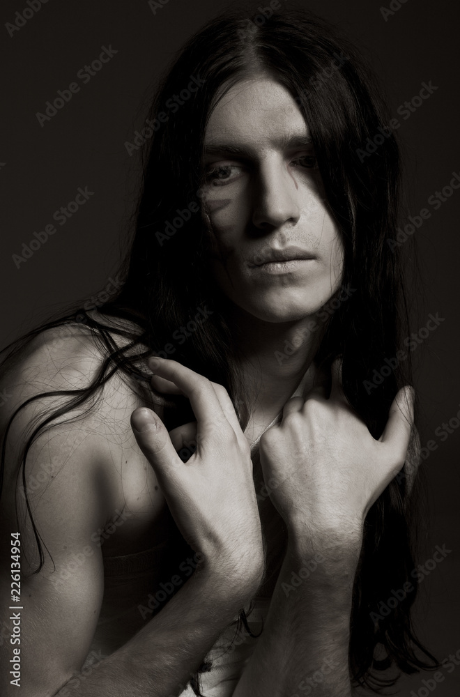 Obraz premium Body-art, young man