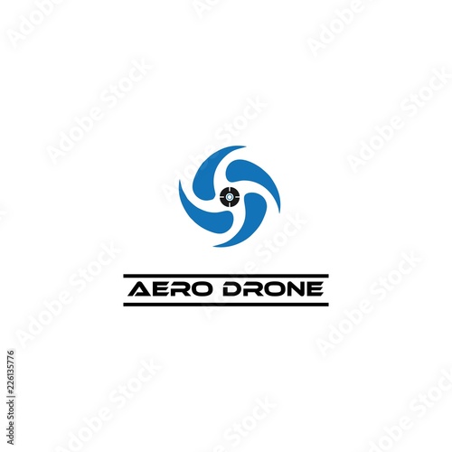 Aero drone logo template