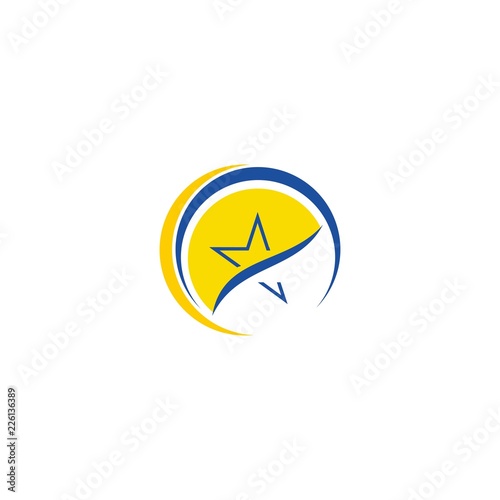 Free Download star logo template - GFXLoad