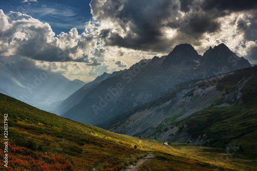 Fototapeta Naklejka Na Ścianę i Meble -  Beautiful,dramatic Switzerland Alps Mountains