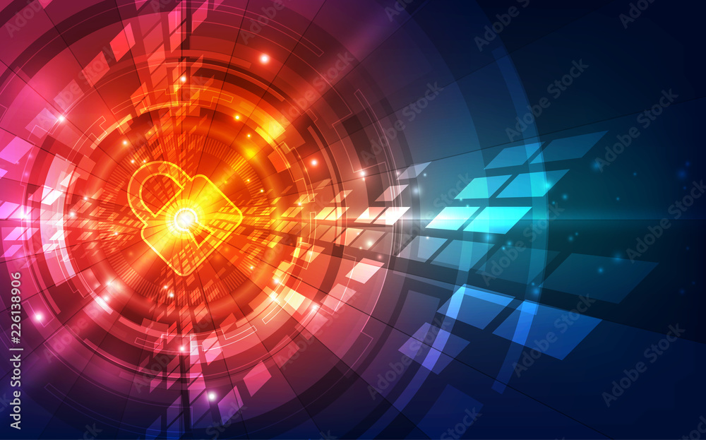 Abstract security digital technology background. Illustration Vector Abstract security digital technology background. Illustration Vector