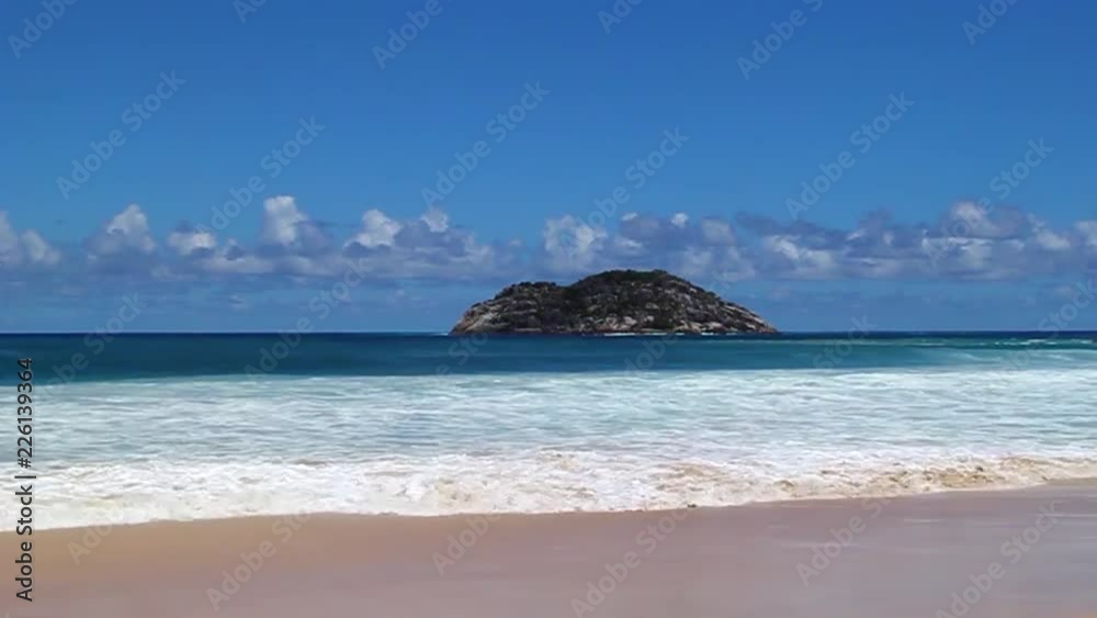 The Indian Ocean at the Seychelles Islands. The 115-island country, whose capital is Victoria, lies 1,500 kilometres east of mainland East Africa. The Indian Ocean at the Seychelles Islands. The 115-island country, whose capital is Victoria, lies 1,500 kilometres east of mainland East Africa.