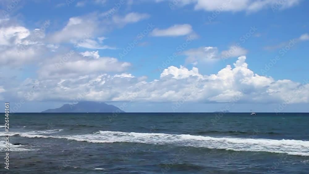 The Indian Ocean at the Seychelles Islands. The 115-island country, whose capital is Victoria, lies 1,500 kilometres east of mainland East Africa. The Indian Ocean at the Seychelles Islands. The 115-island country, whose capital is Victoria, lies 1,500 kilometres east of mainland East Africa.