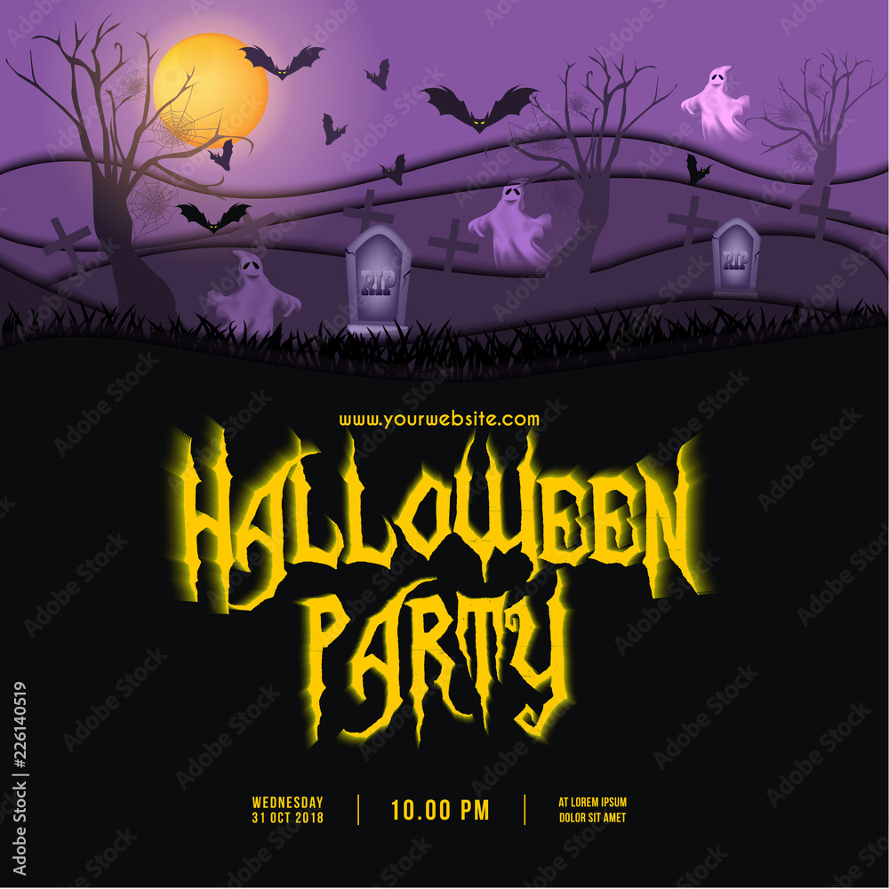 halloween party background