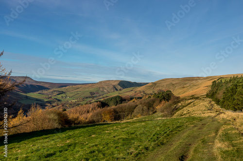 Hill landscape captured with amazing blue sky