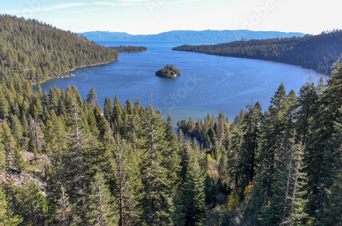Fannette island in Emerald Bay on Lake Tahoe El Dorado county, California