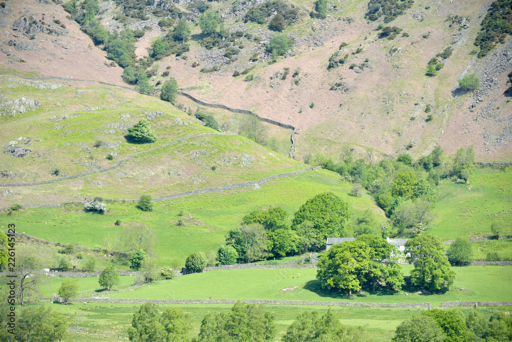 Fototapeta premium Widok na Little Langdale w Lake District