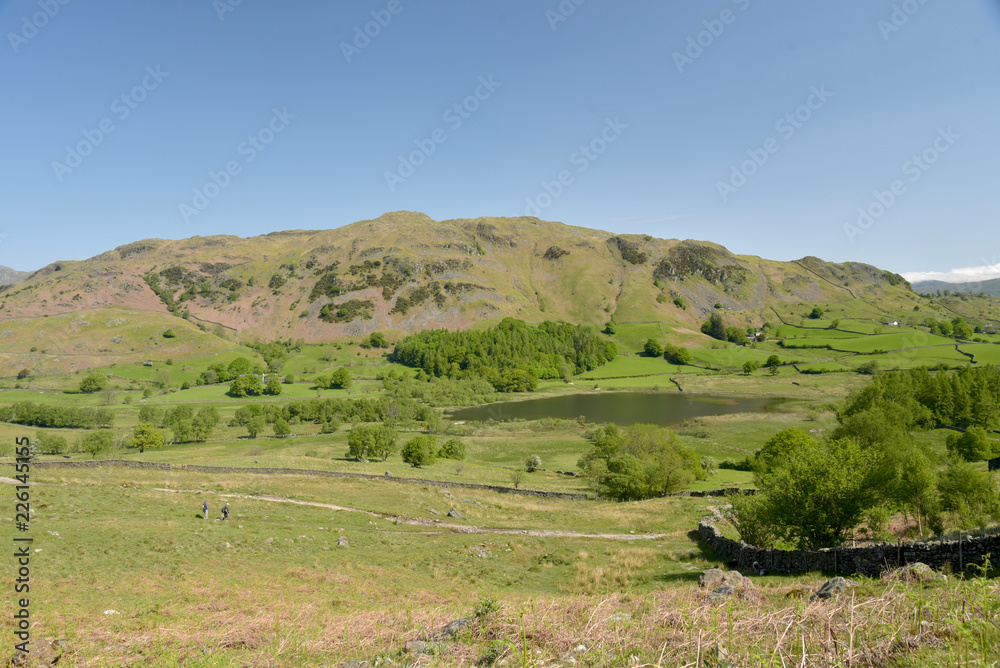 Fototapeta premium View over Little Langdale in Lake District