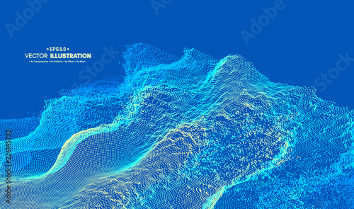 Abstract grid background. Water surface. Vector illustration. Can be used for wallpaper, web page background, web banners.