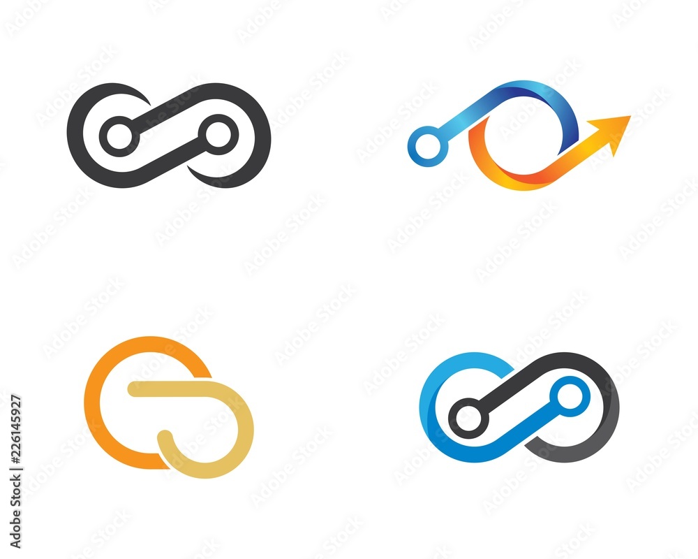 Infinity vector icon illustration Infinity vector icon illustration
