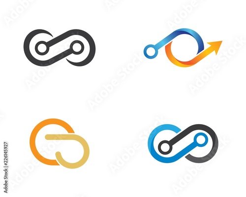 Infinity vector icon illustration