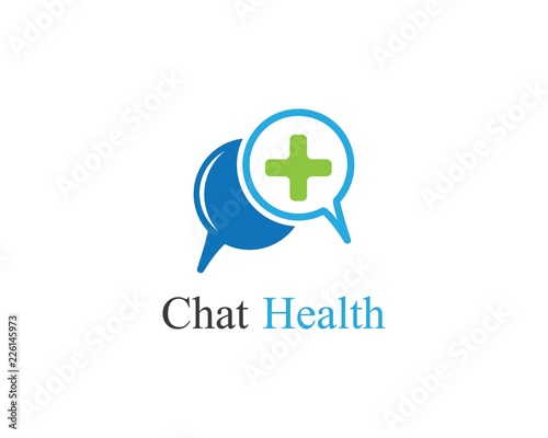 Free Download Chat health logo illustration - GFXLoad