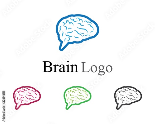 Brain logo illustration