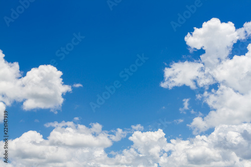 Blue sky and cloud nature background