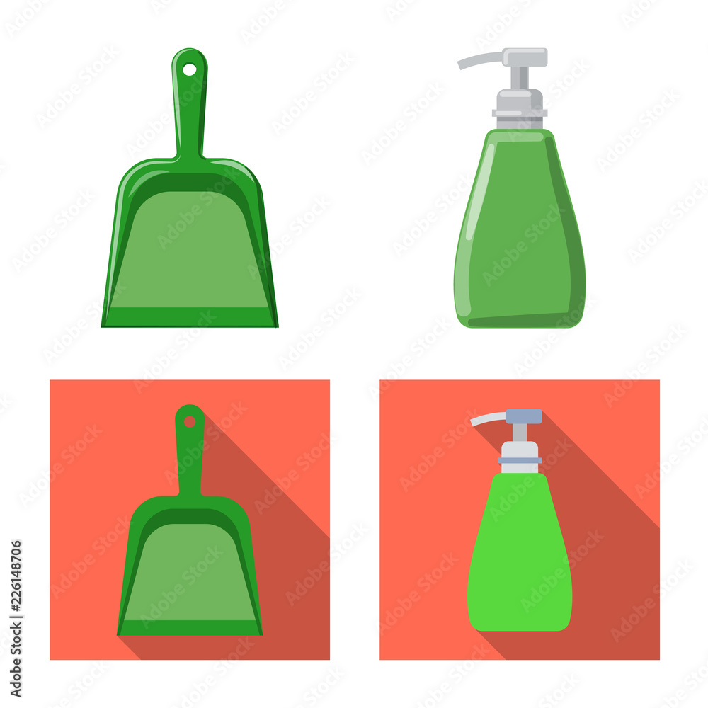 Vector design of cleaning and service symbol. Set of cleaning and household stock symbol for web. Vector design of cleaning and service symbol. Set of cleaning and household stock symbol for web.