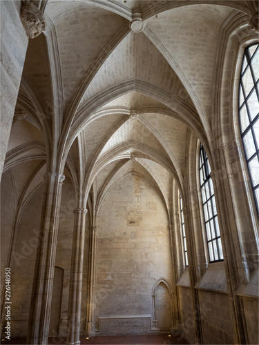 L int  rieur du coll  ges des Bernardins avec ses vo  tes gothiques    Paris